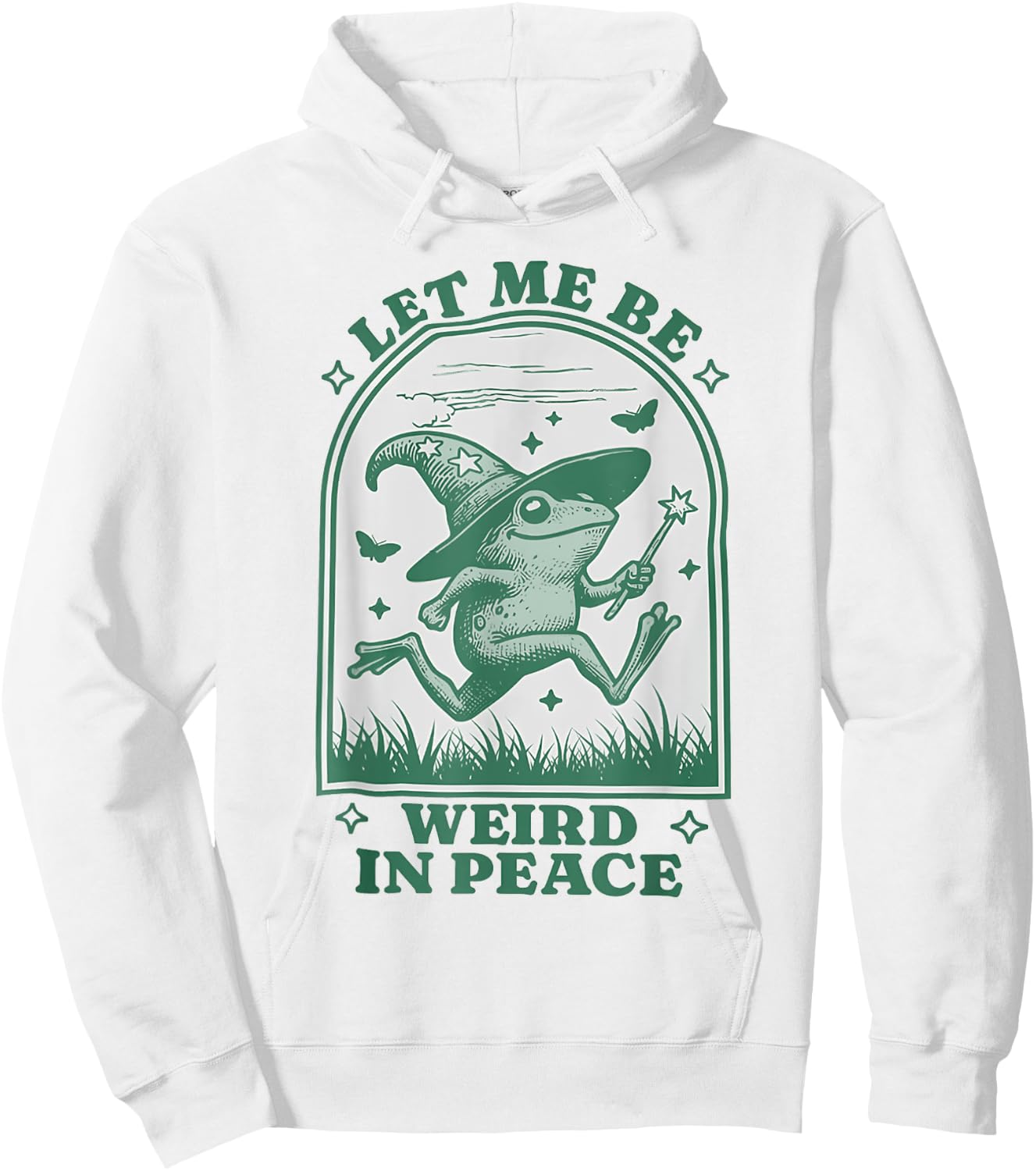Let Me Be Weird In Peace Hoodie - Hoodie | White