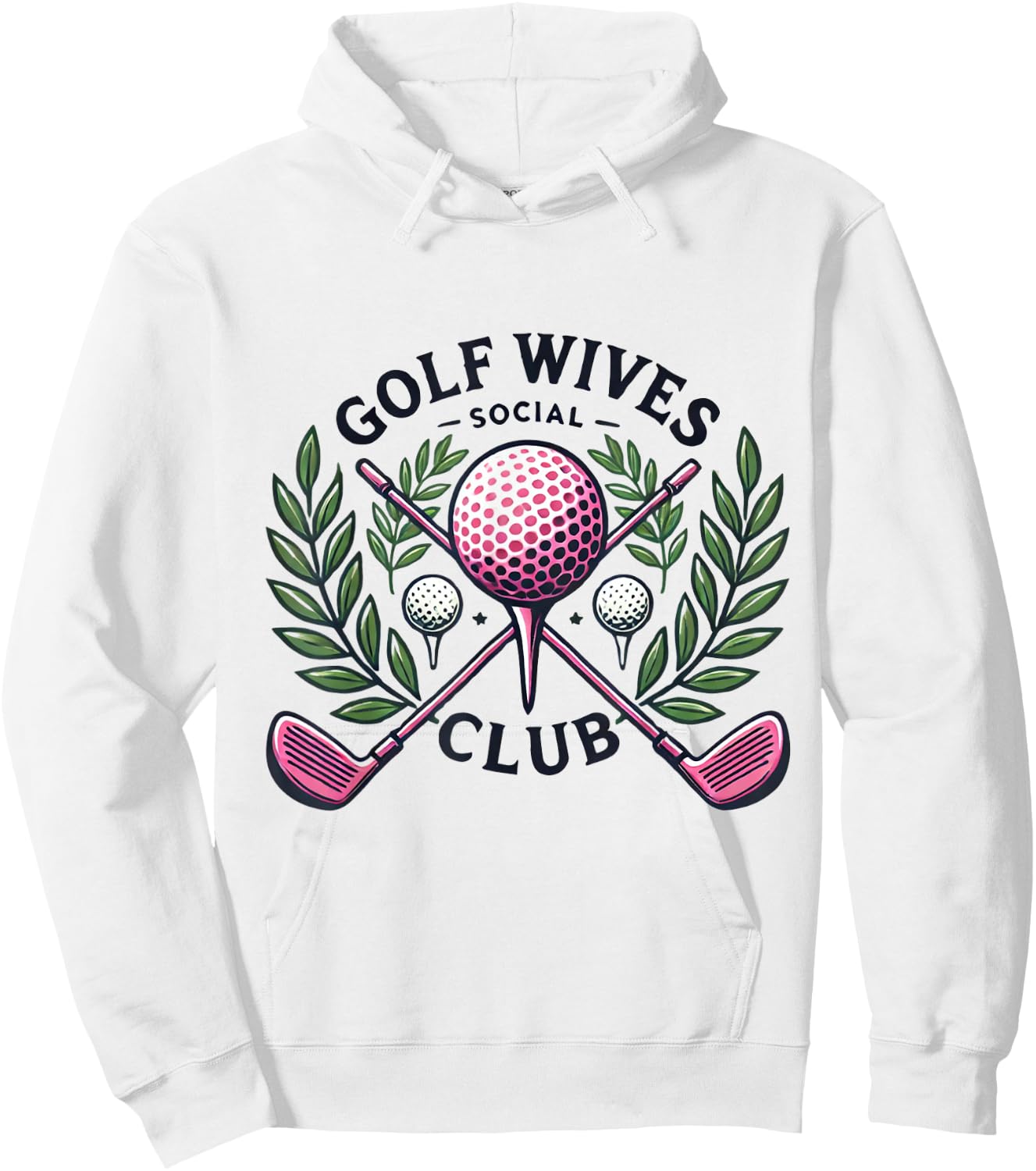 Cool Golf Wives Social Club Golf Lover Hoodie - Hoodie | White