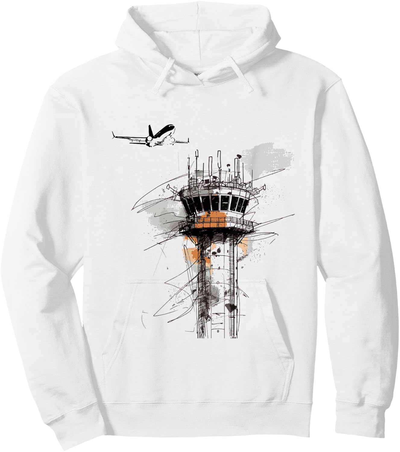 Vintage Air Traffic Controller Hoodie - Hoodie | White