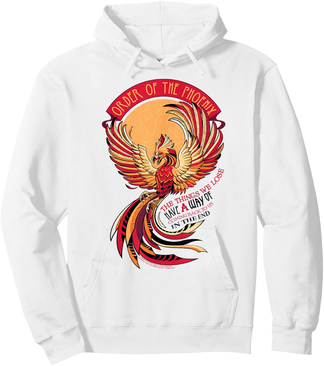 Harry Potter Mosaic Order of The Phoenix Small Hoodie - Hoodie | White
