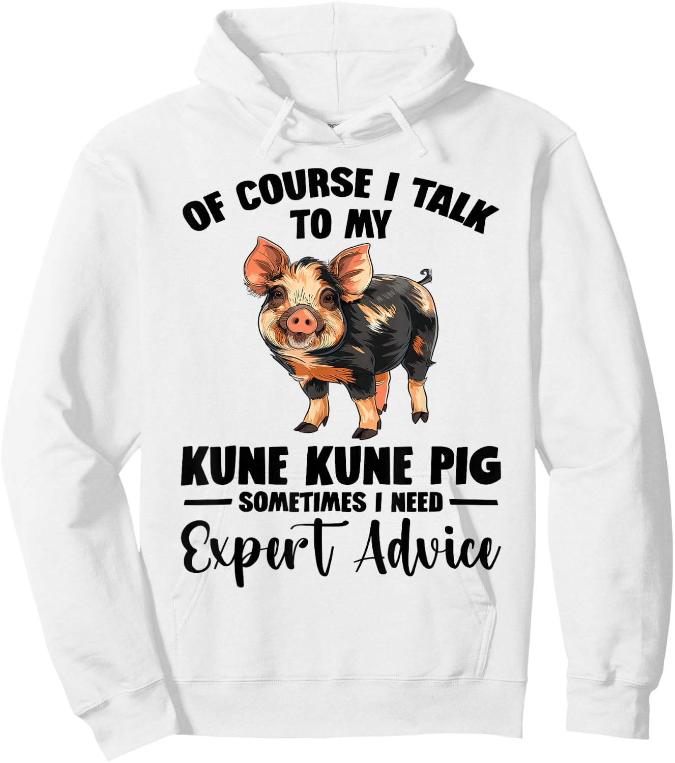 Kune Kune Pig Stuffed Animal Plush Pig Good Kunekune Pig Hoodie - Hoodie | White