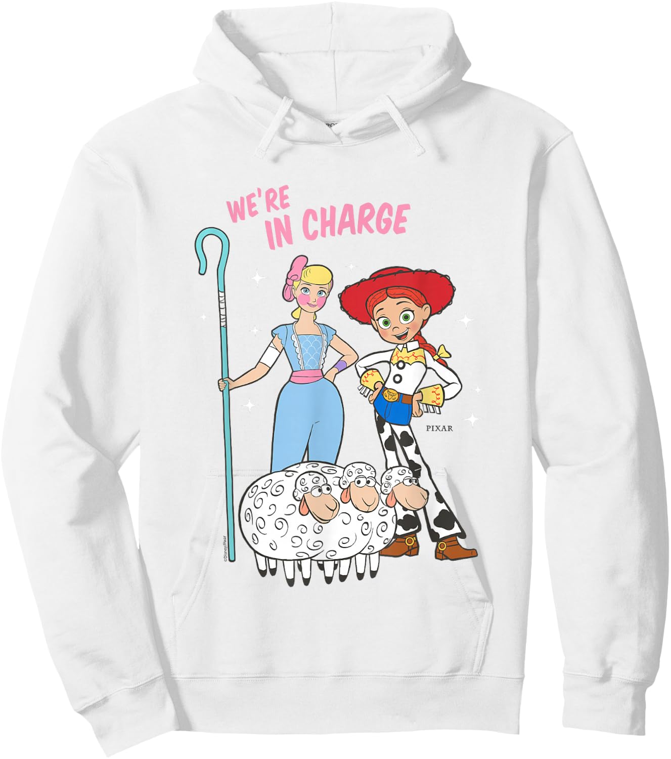 Disney Pixar Toy Story We're in Charge Bo Peep Jessie Hoodie - Hoodie | White