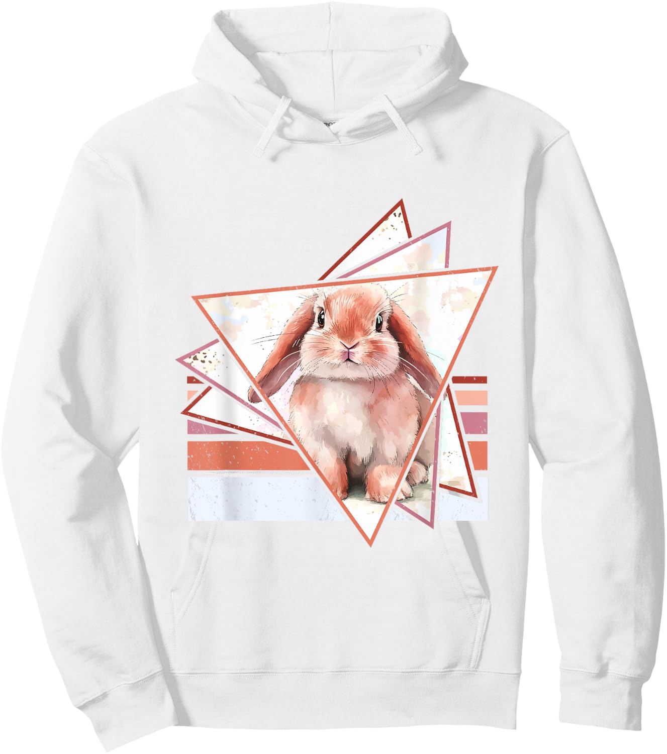 American Fuzzy Lop Bunny Holland Lop Rabbit Girl Holland Lop Hoodie - Hoodie | White