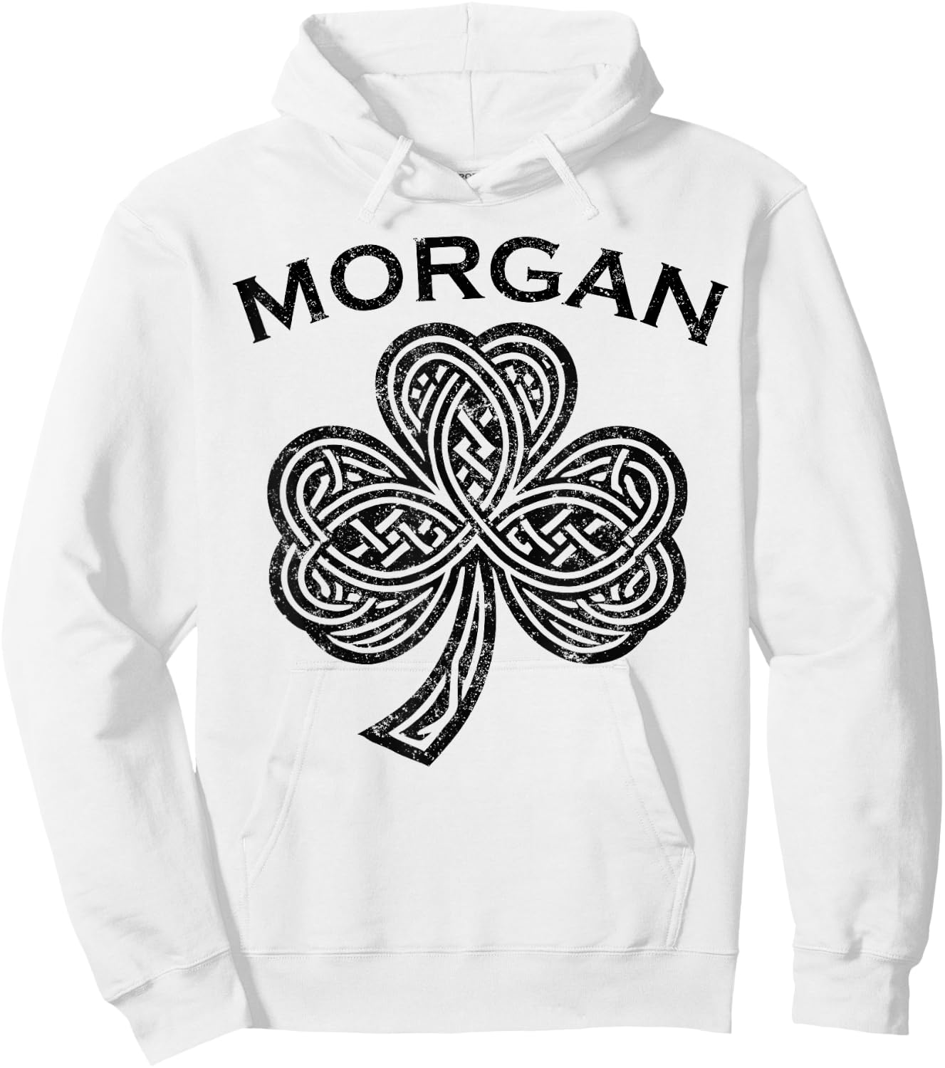 Morgan Family Last Name Irish Ireland Celtic Hoodie - Hoodie | White