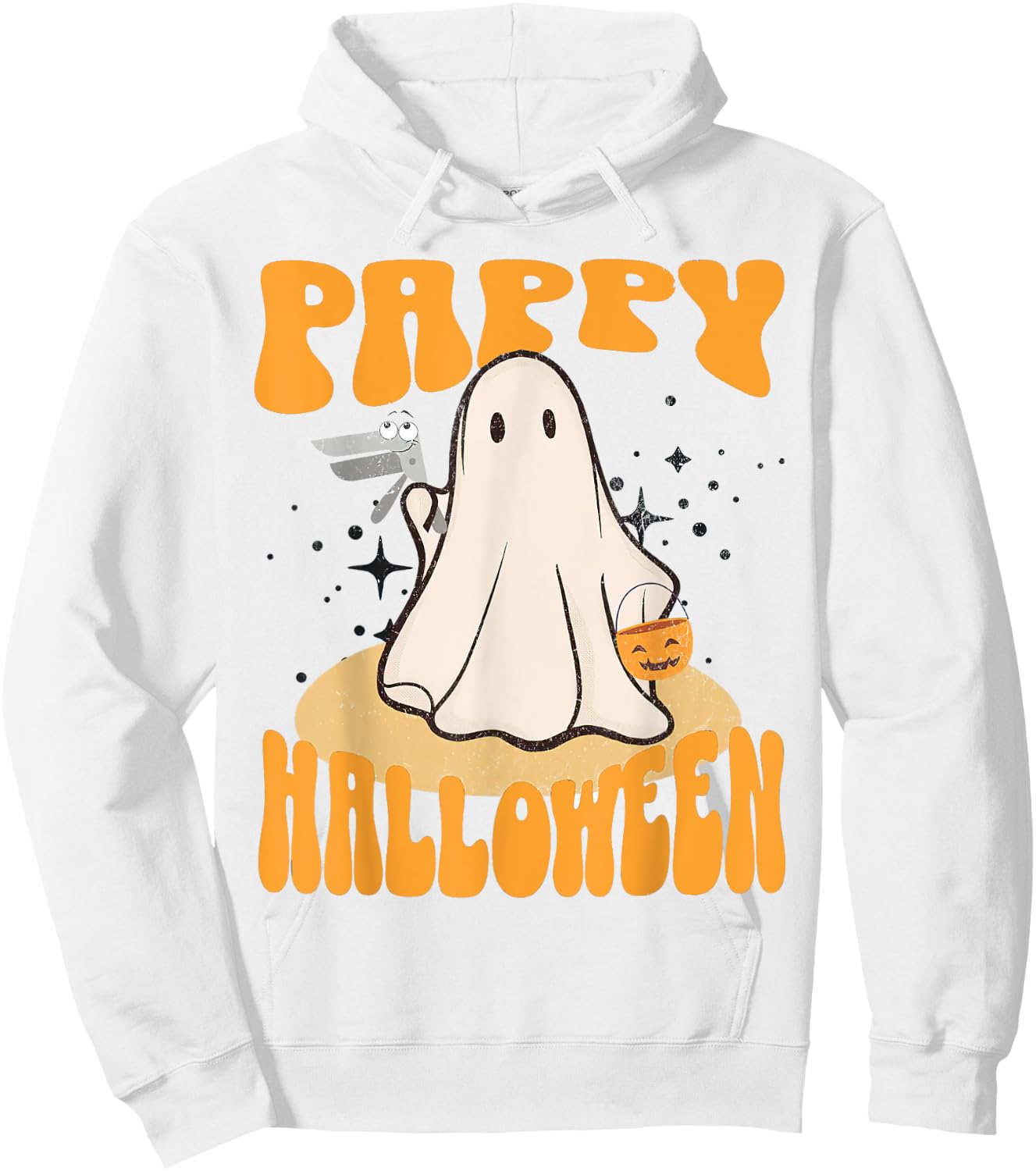 Halloween OBGYN Nurse, Pappy Halloween Ghost With Speculum Hoodie - Hoodie | White