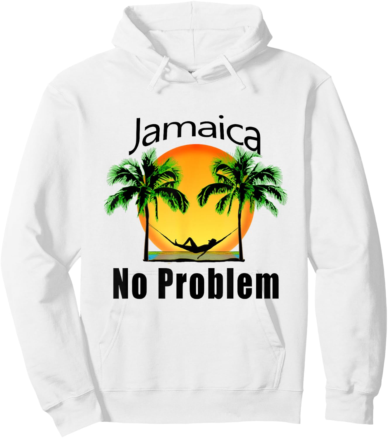 Jamaica Vacation No Problem Hoodie - Hoodie | White