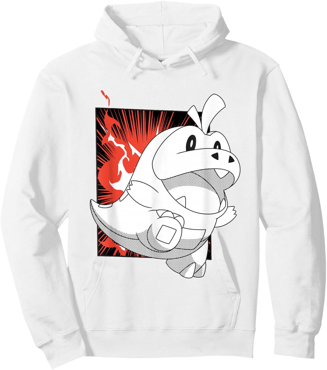 Pokémon Fuecoco Full Of Joy Fiery Shot Vintage Hoodie - Hoodie | White