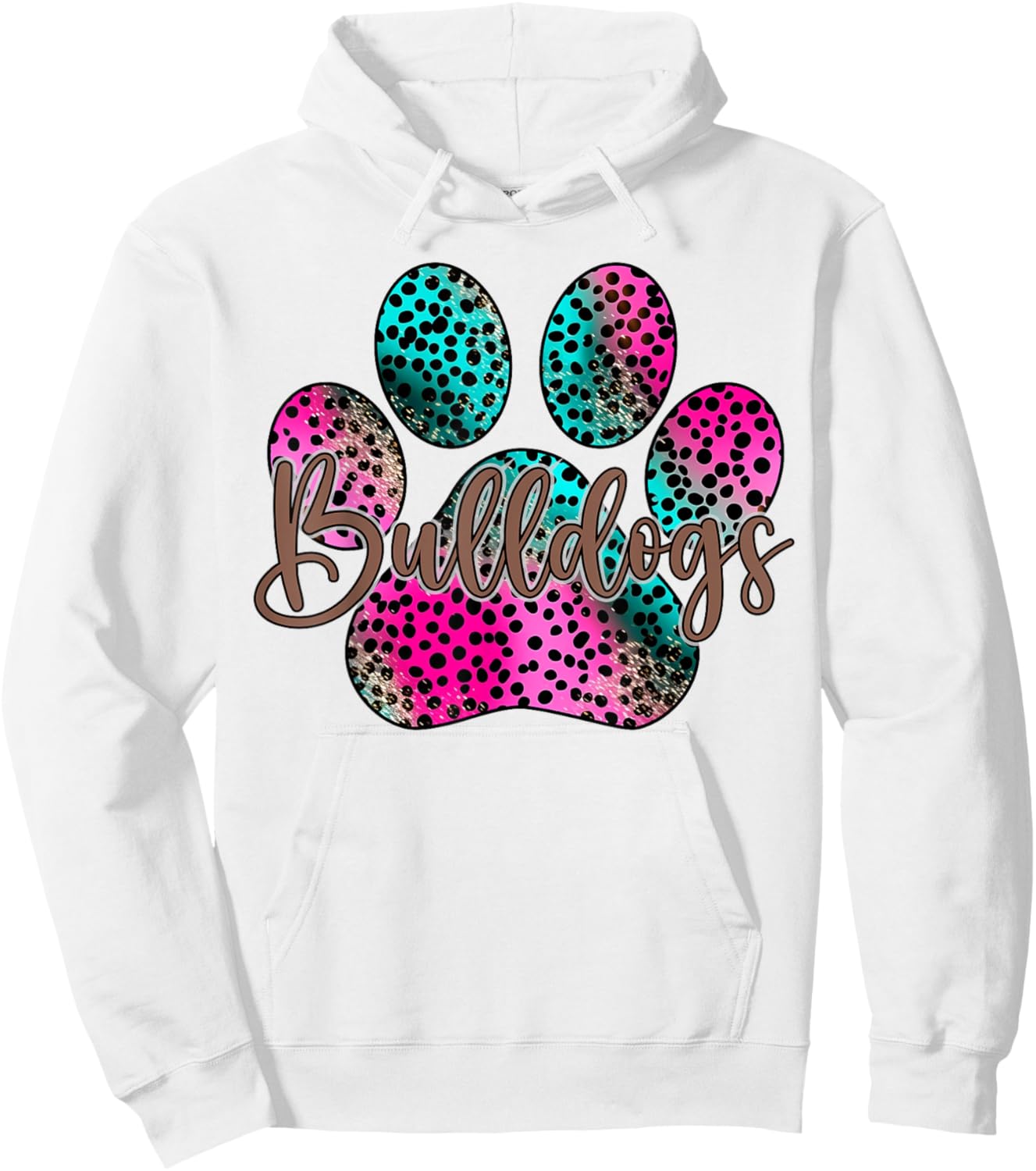 Vintage Bulldogs Team Pride School Spirit Back To School Hoodie - Hoodie | White