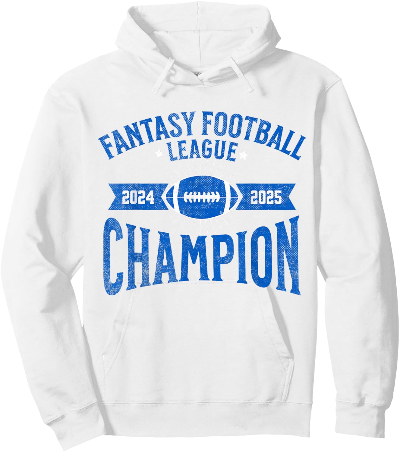 Fantasy Football League Championship Apparel Fantasy Football League Champion Champ 2024 2025 FFL -Adults Grey Small Hoodie - Hoodie | White