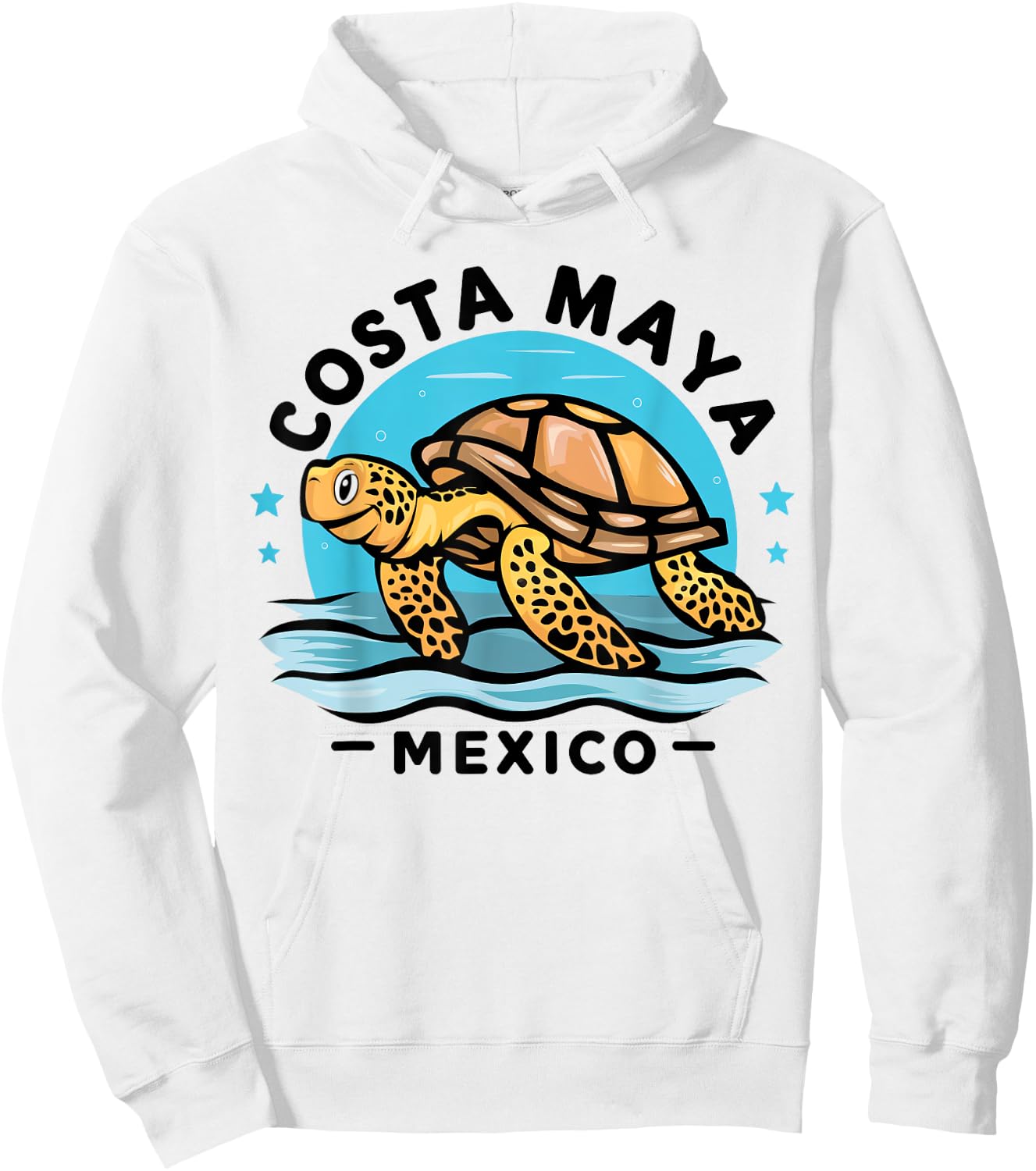 Costa Maya Mexico Turtle Vacation Souvenir Beach Men Women Girls Kids Hoodie - Hoodie | White