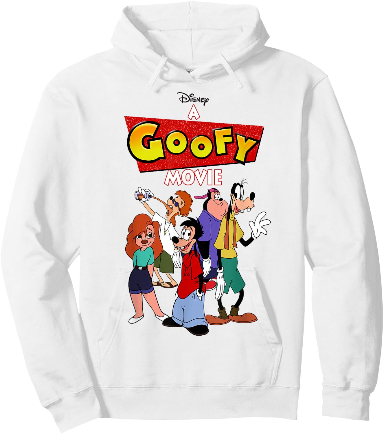 Disney A Goofy Movie Group Shot Logo Hoodie - Hoodie | White