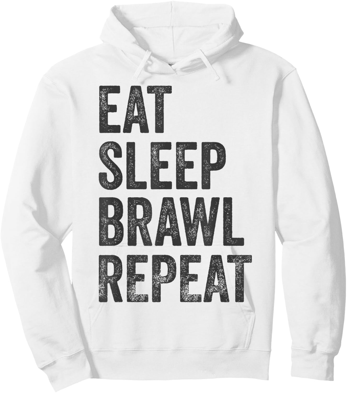 Eat Sleep Brawl Repeat Brawler Funny Video Gamer Hoodie - Hoodie | White