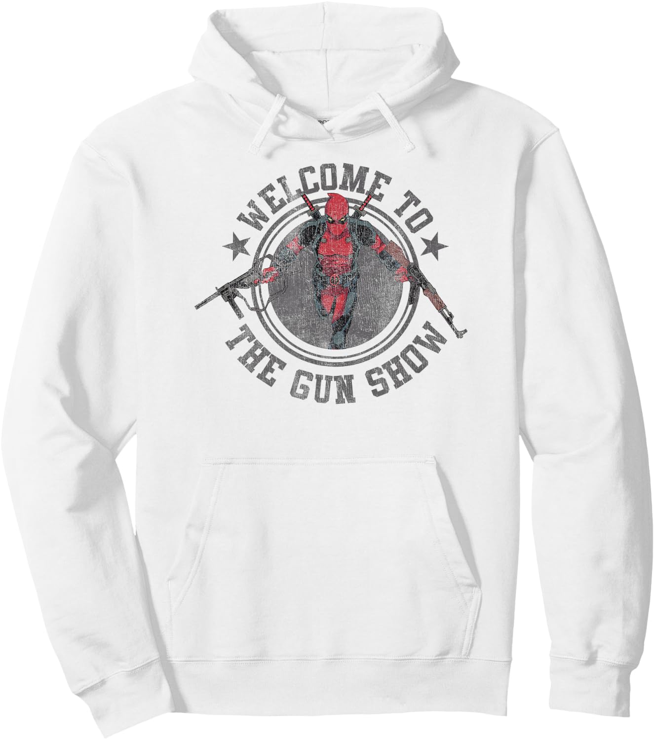 Marvel Deadpool Welcome to The Gun Show Vintage Comic Hoodie - Hoodie | White