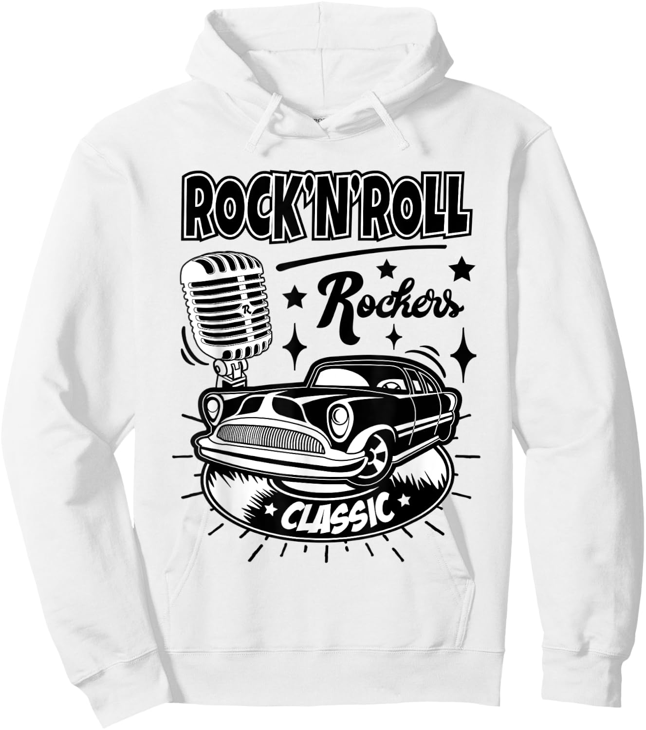 1950s Sock Hop Women Men Rockabilly 50s Costume Doo Wop 60s Hoodie - Hoodie | White
