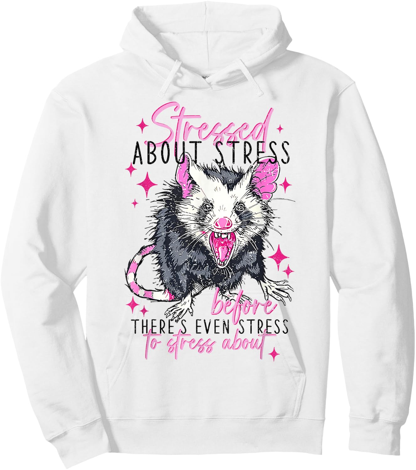 Stressed About Stress Before There's Even Stress To Stress Hoodie - Hoodie | White