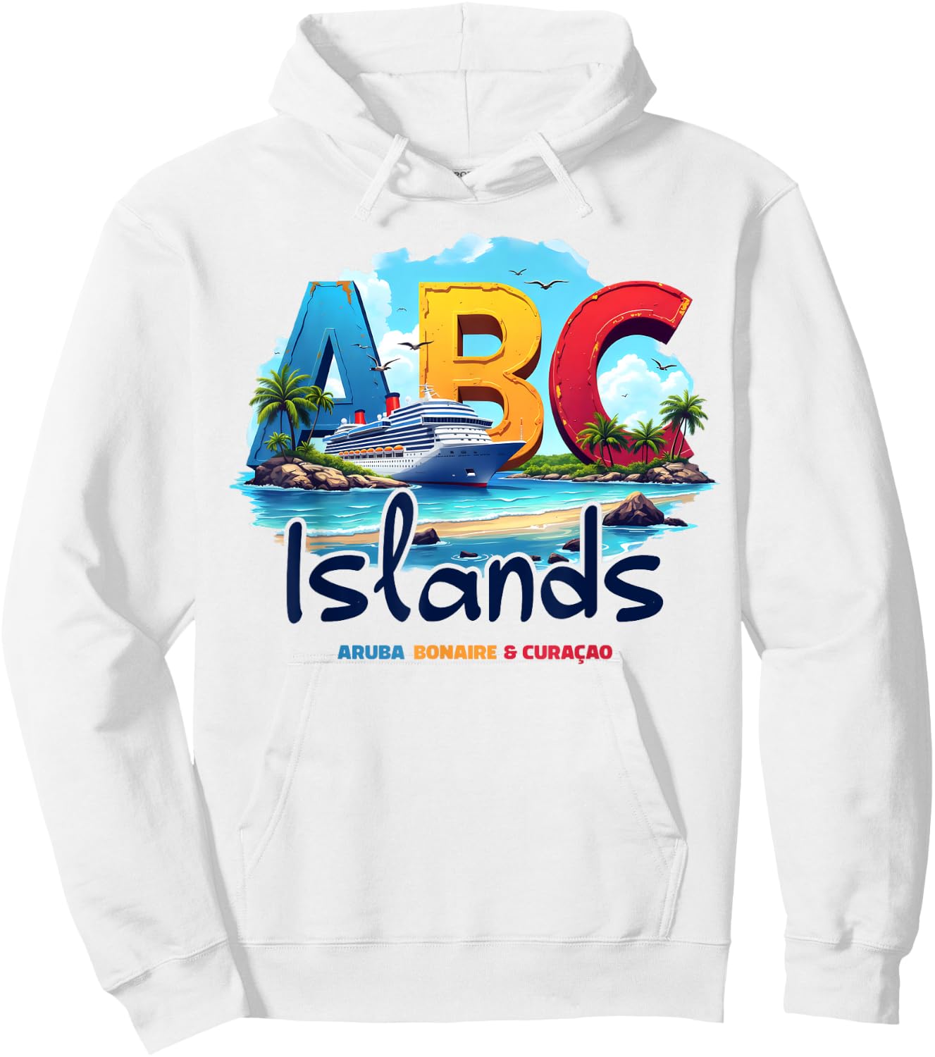 ABC Islands Aruba Bonaire Curacao Cruise Vacation Caribbean Hoodie - Hoodie | White