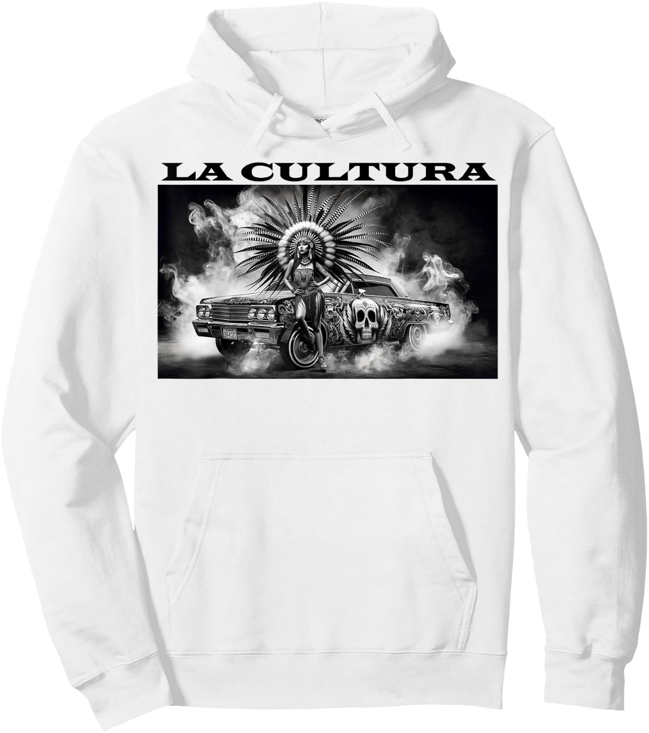 Chicano Mexican Culture Lowriders Aztec Classic La Cultura Hoodie - Hoodie | White