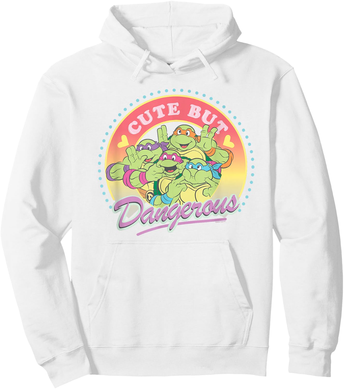 Teenage Mutant Ninja Turtles Cute But Dangerous Cartoon Hoodie - Hoodie | White