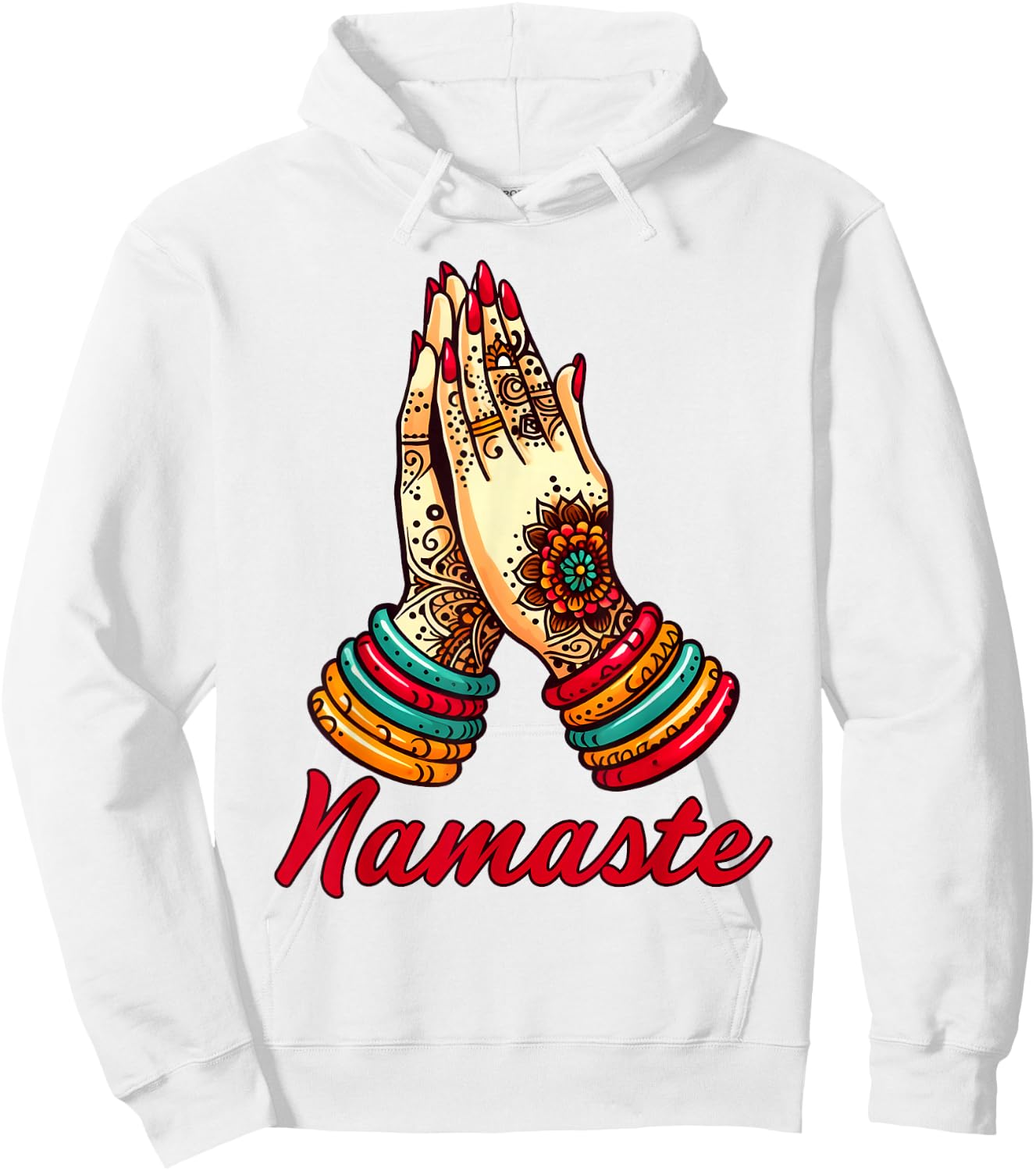 Yoga Namaste Hoodie - Hoodie | White
