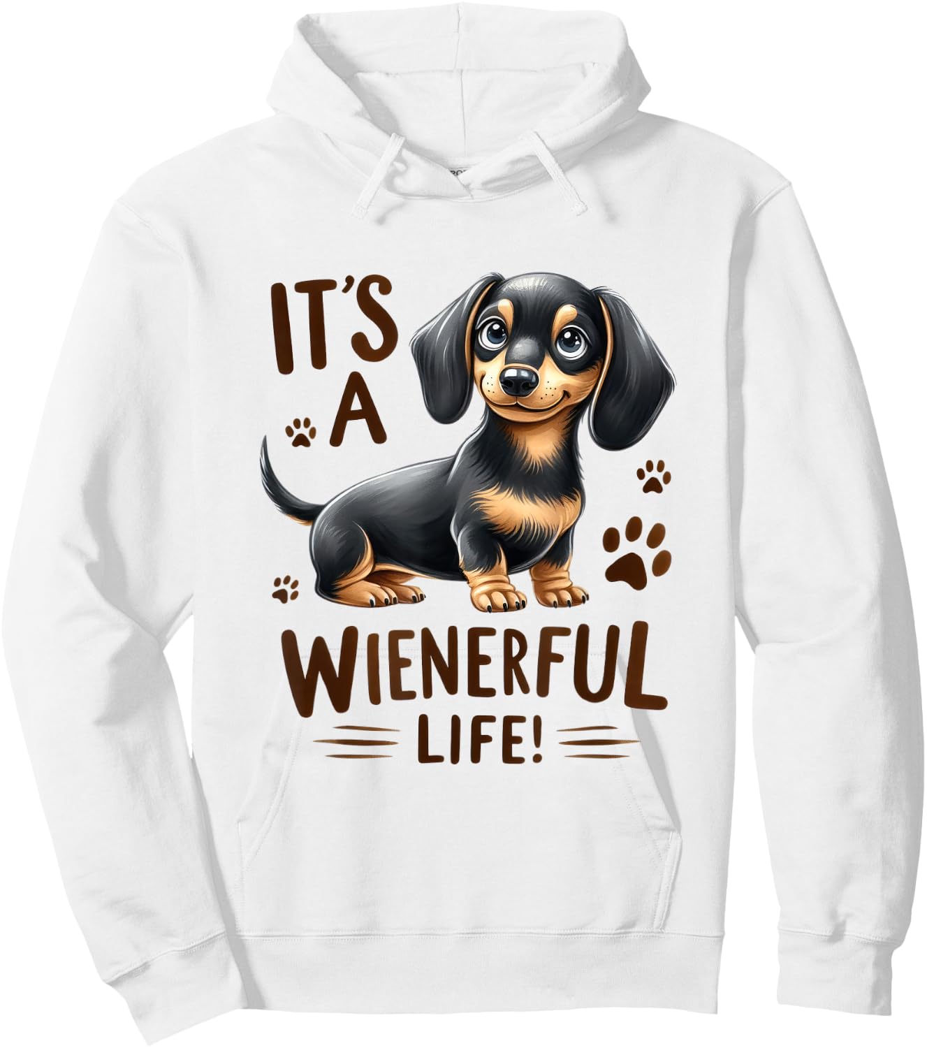 Wiener Dog Doxie Design - Dackel & Dachshund Hoodie - Hoodie | White