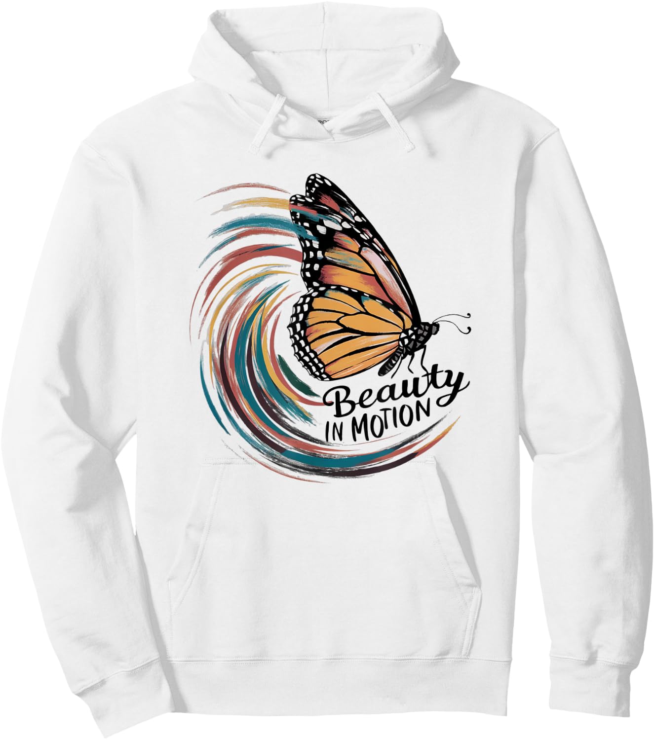 Monarch Butterfly Cute Butterflies Lover Inspirational Fun Hoodie - Hoodie | White
