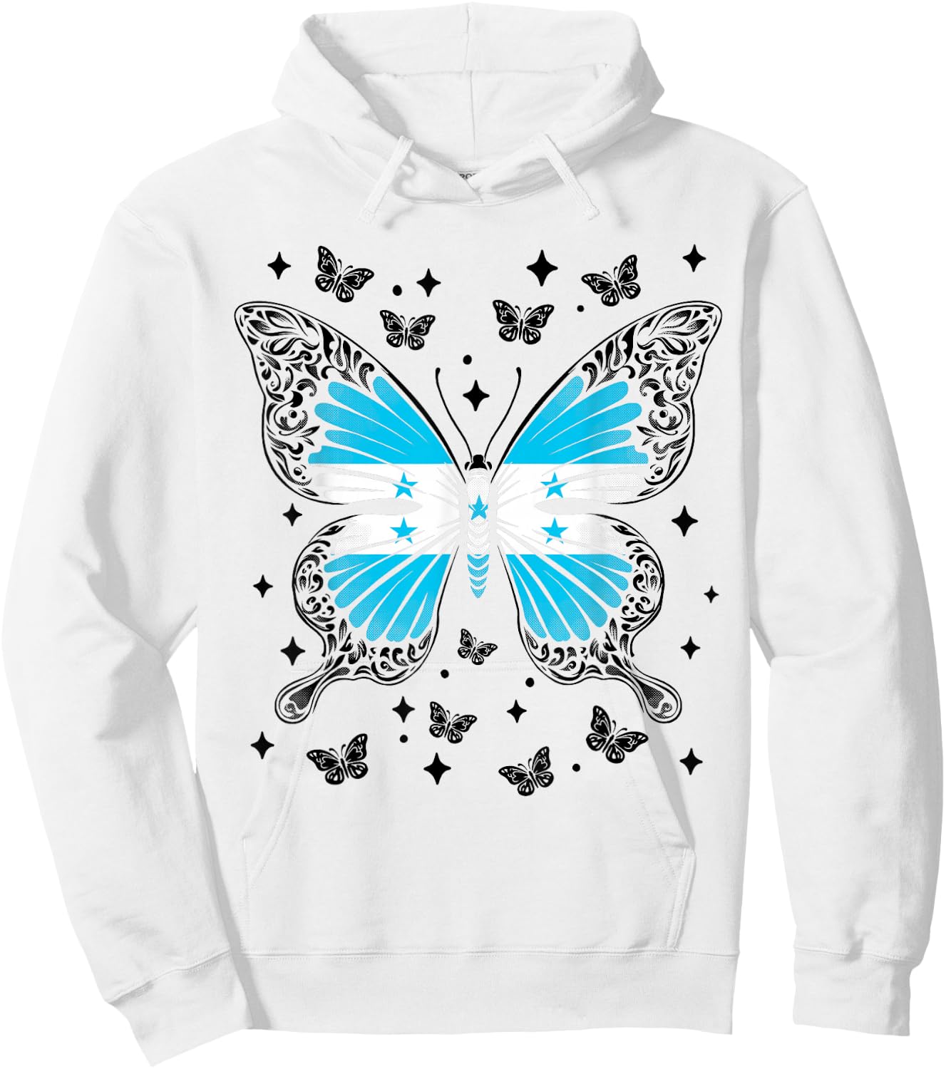 Honduran Butterfly Honduras Hoodie - Hoodie | White