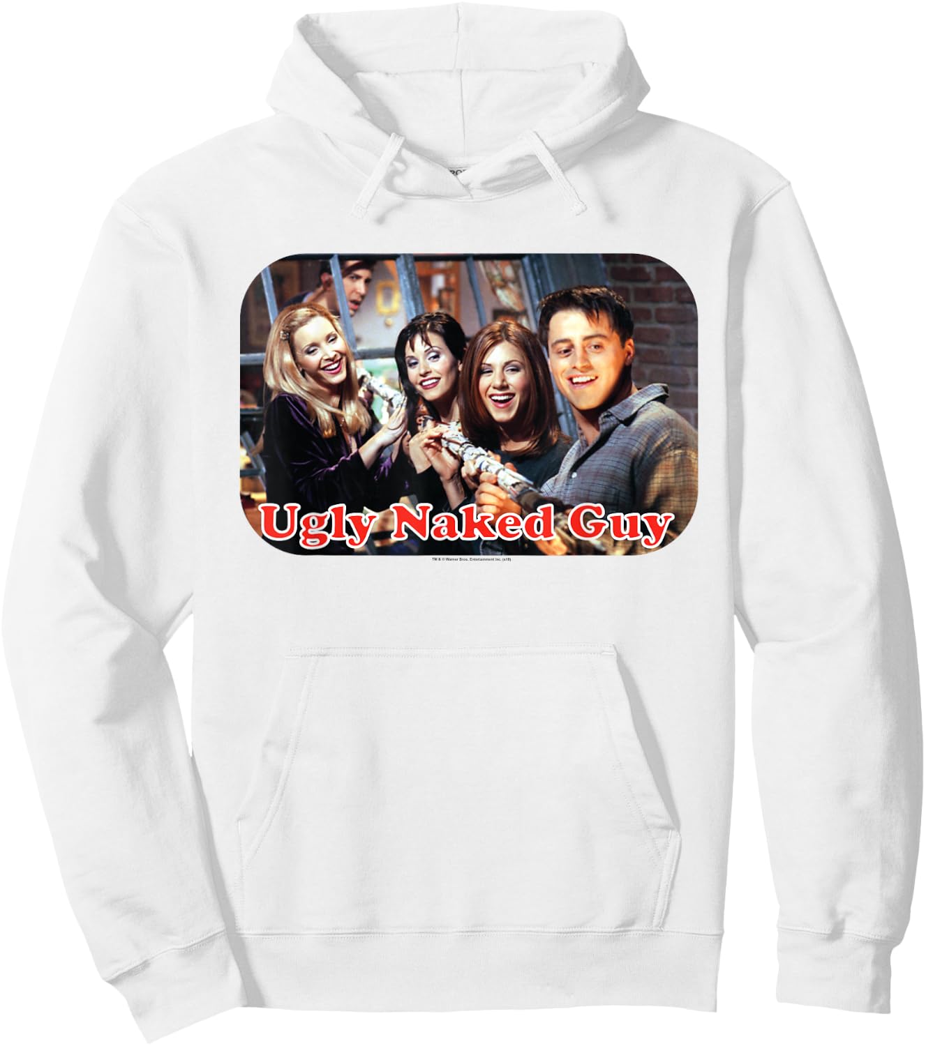 Friends Ugly Naked Guy Hoodie - Hoodie | White