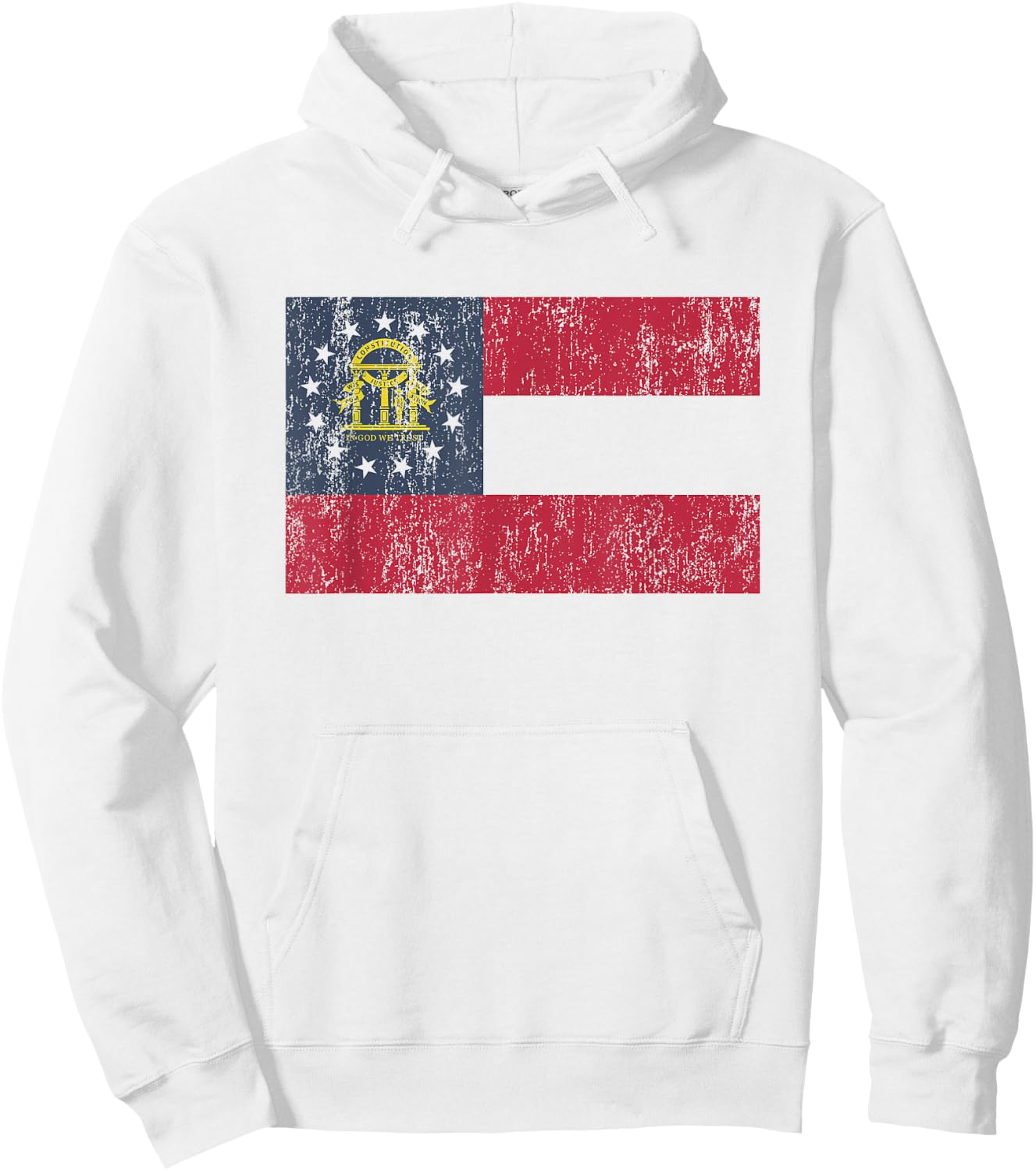 Vintage Georgia Flag GA Hoodie - Hoodie | White