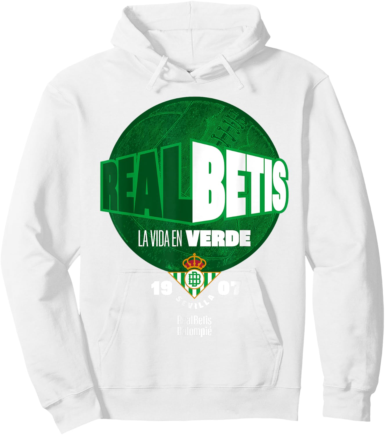 Real Betis sports exclusive collection. Hoodie - Hoodie | White