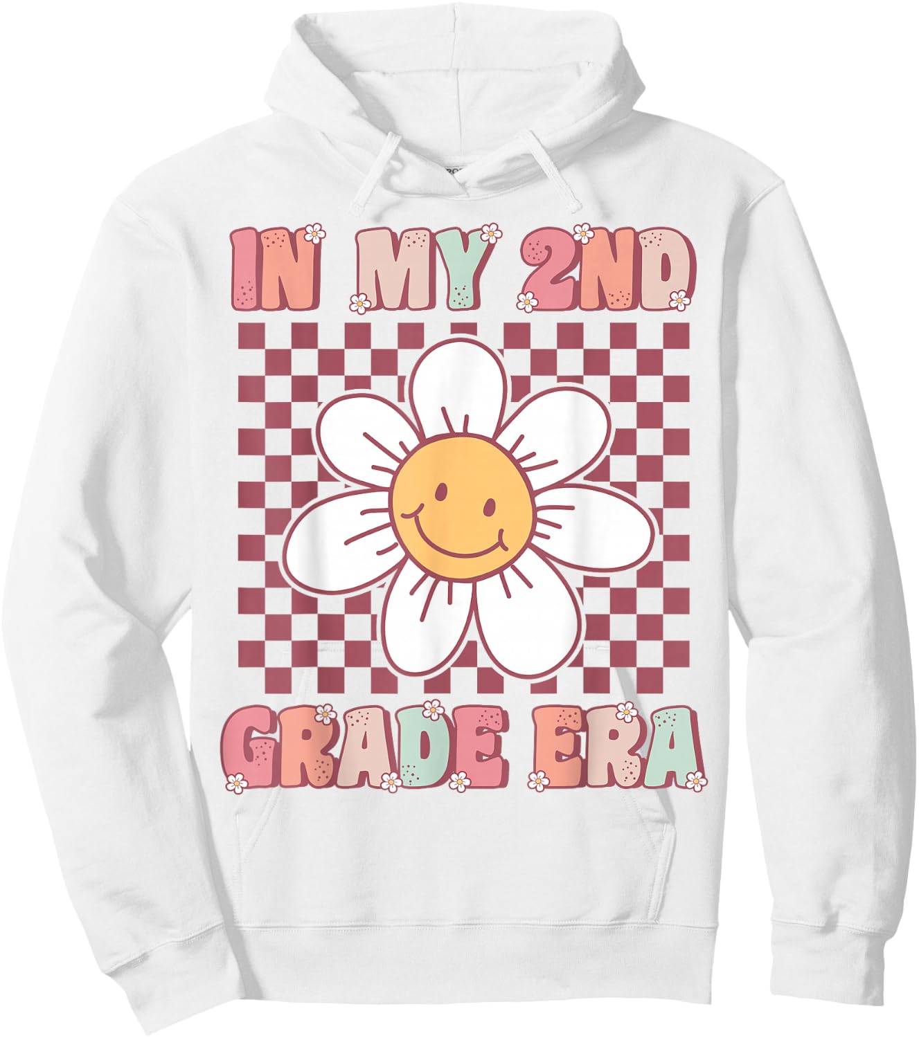 In My 2nd Grade Era Cute Groovy Second Grade Back to School Hoodie - Hoodie | White
