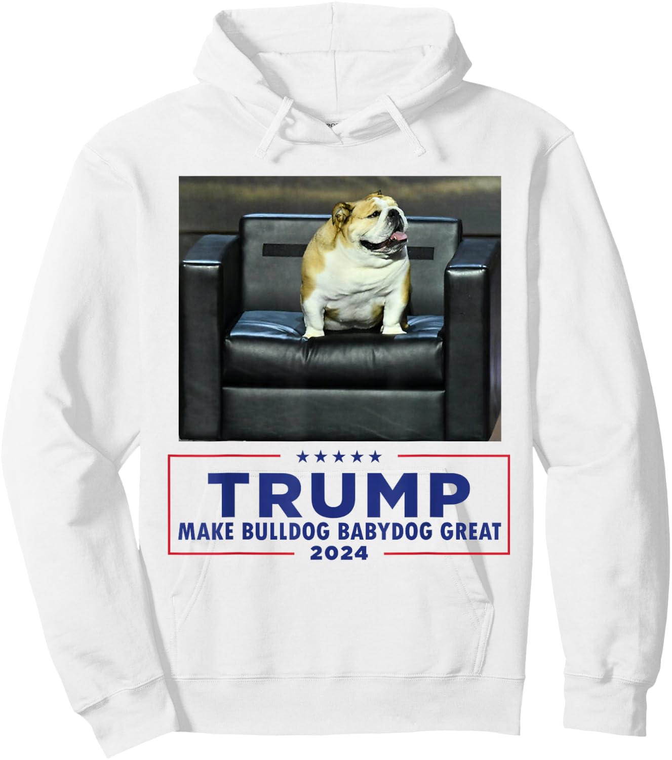 Bulldog Babydog West Virginia Jim Make Dog Great Funny Hoodie - Hoodie | White