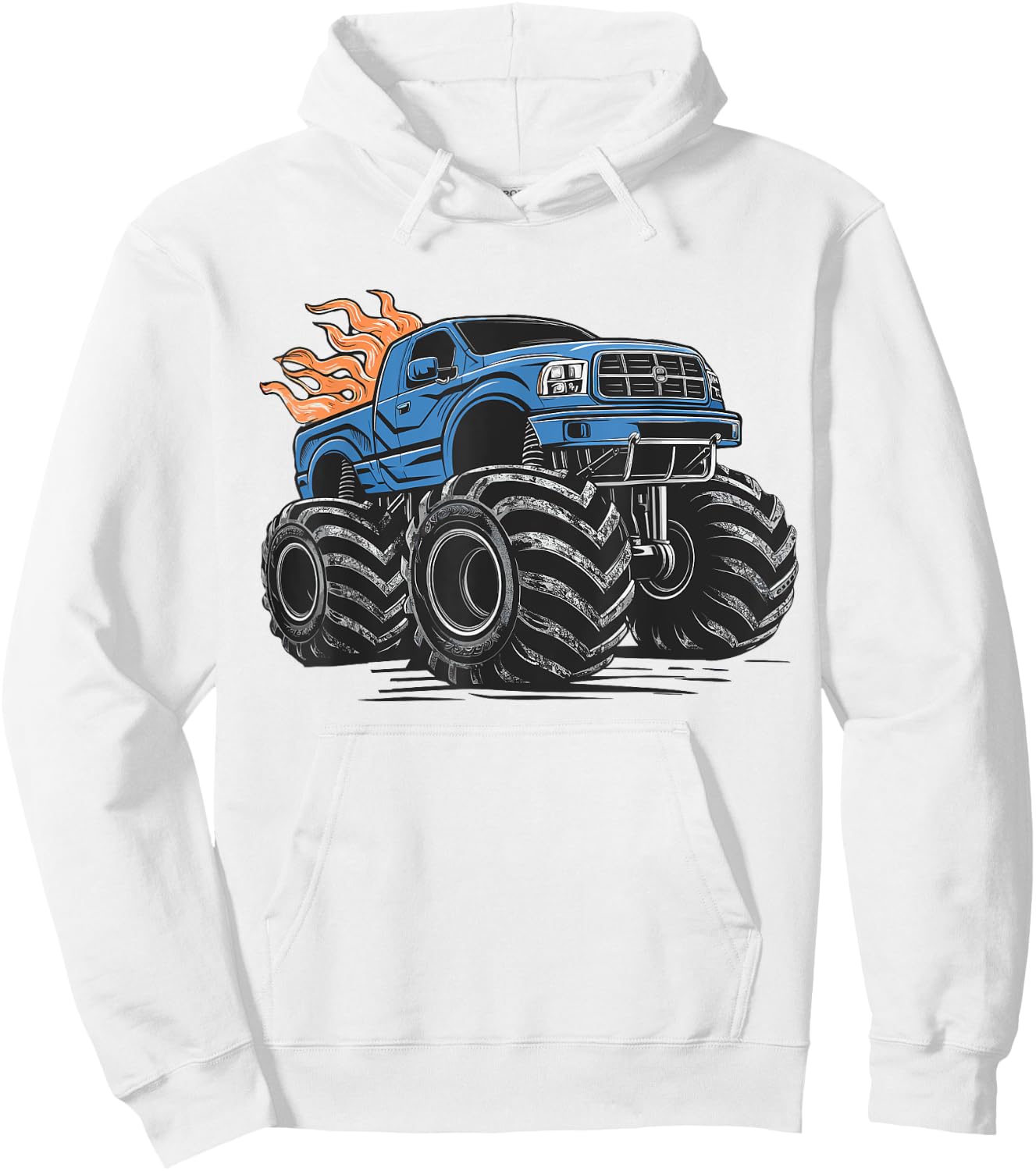 Monster Truck for toddlers Youth & Adults Hoodie - Hoodie | White