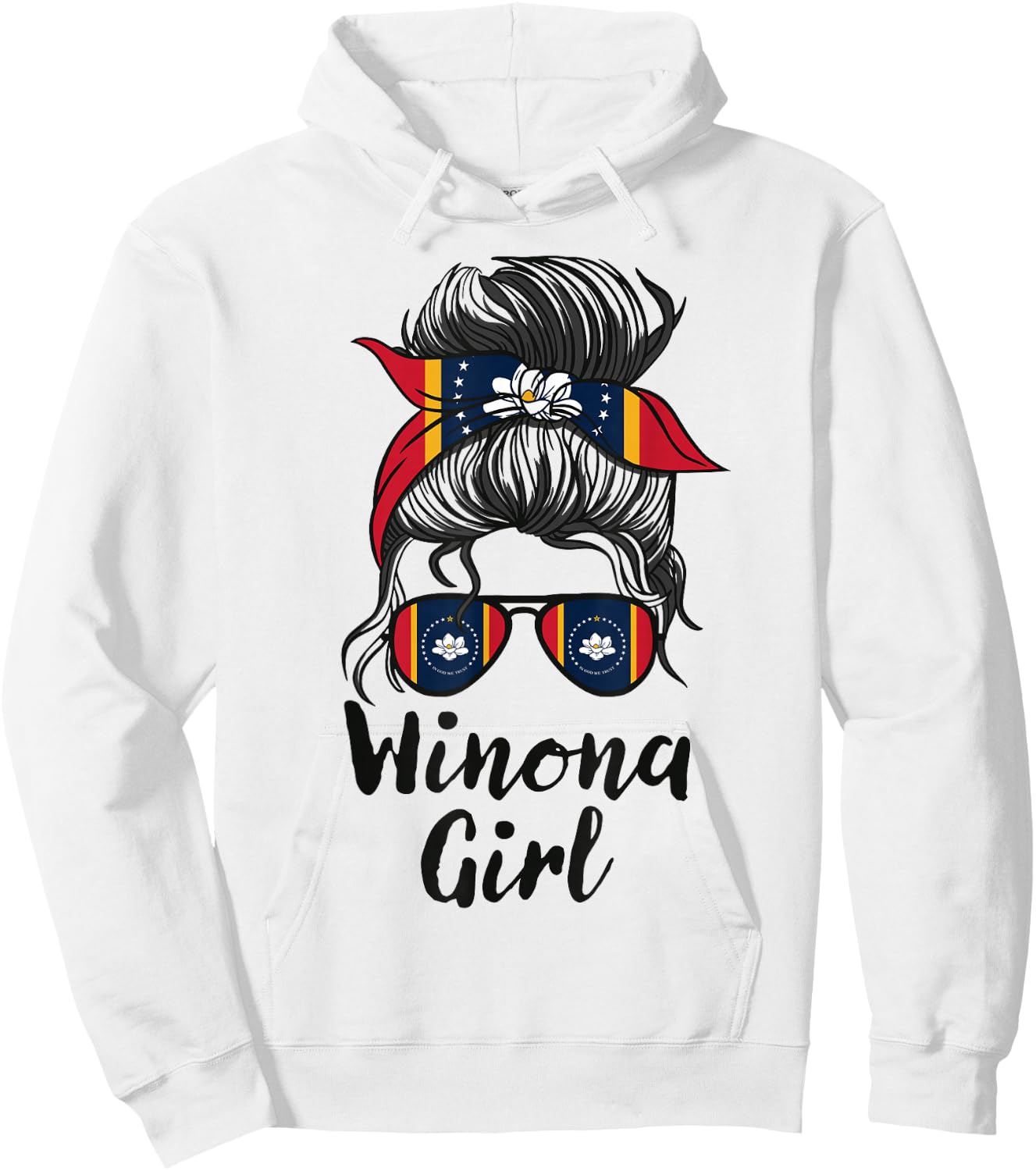 Winona Mississippi Women Girl Hoodie - Hoodie | White