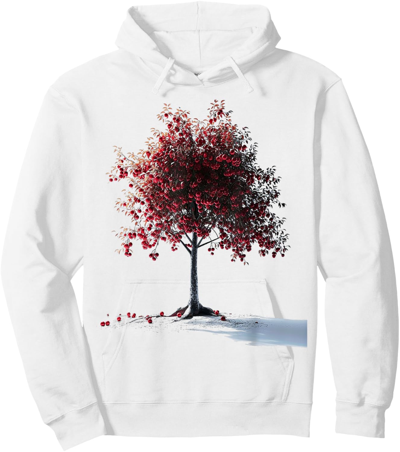Tree Abstract Graphic Nature Artwork Drawing Tree Hoodie - Hoodie | White