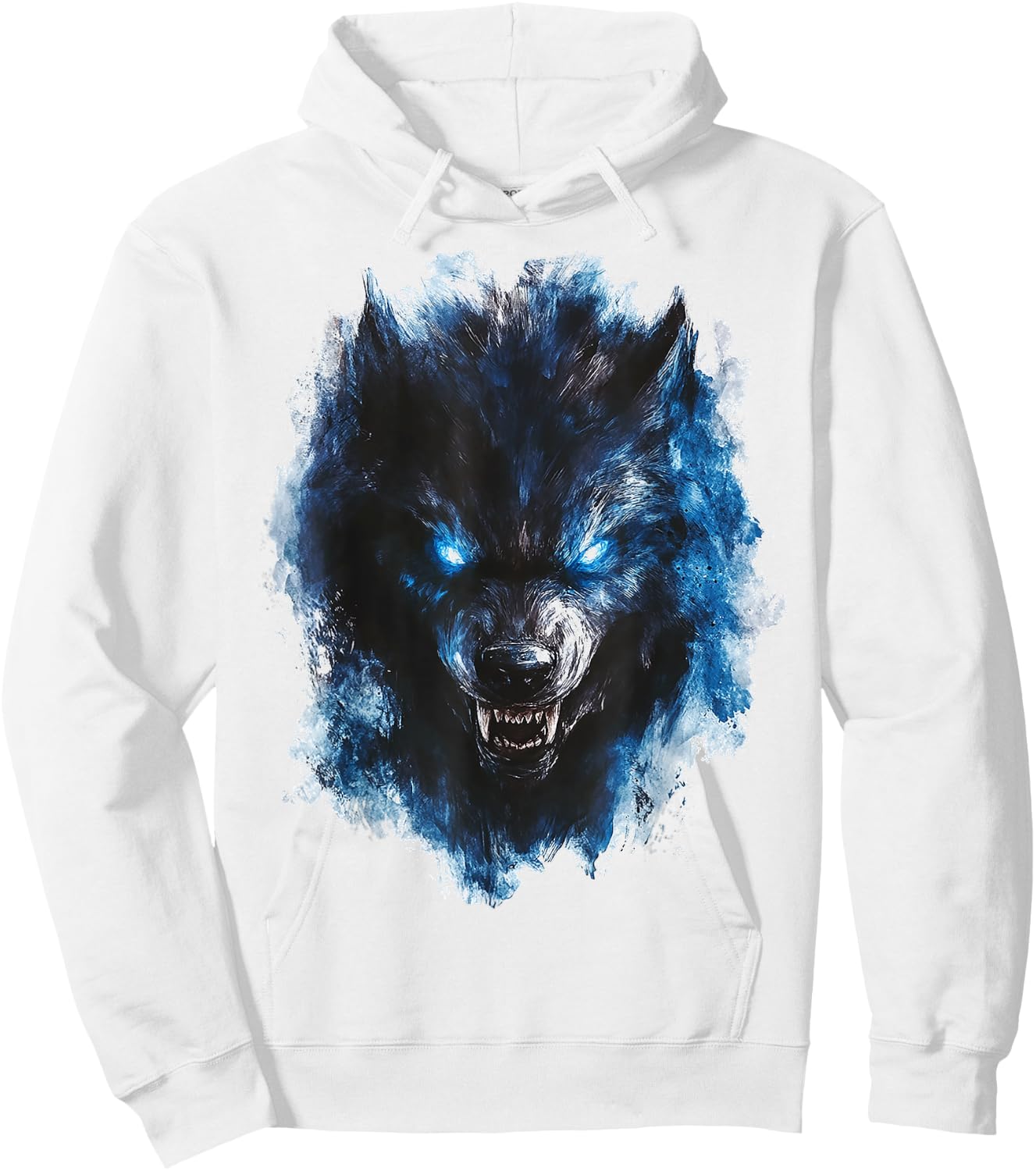Werewolf Mythical Graphic Fantasy Artwork Werewolf Hoodie - Hoodie | White