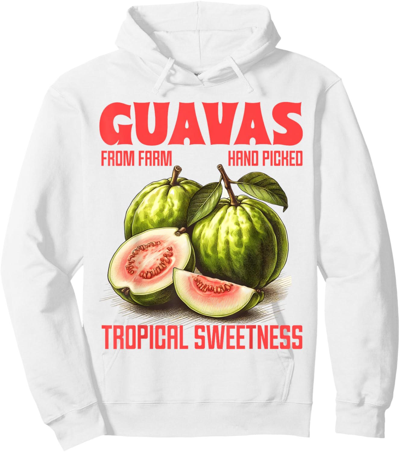 Guavas Tropical Sweetness Farm A Fresh Farmer Markets Hoodie - Hoodie | White