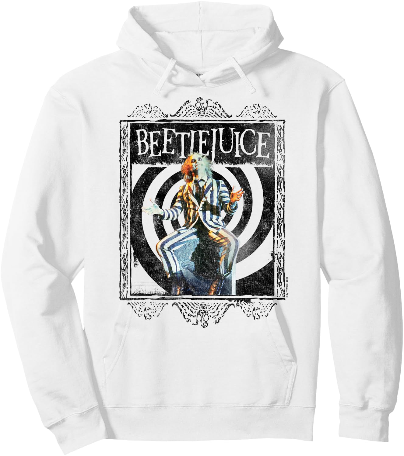 Beetlejuice - Beetlejuice On Grave Hoodie - Hoodie | White