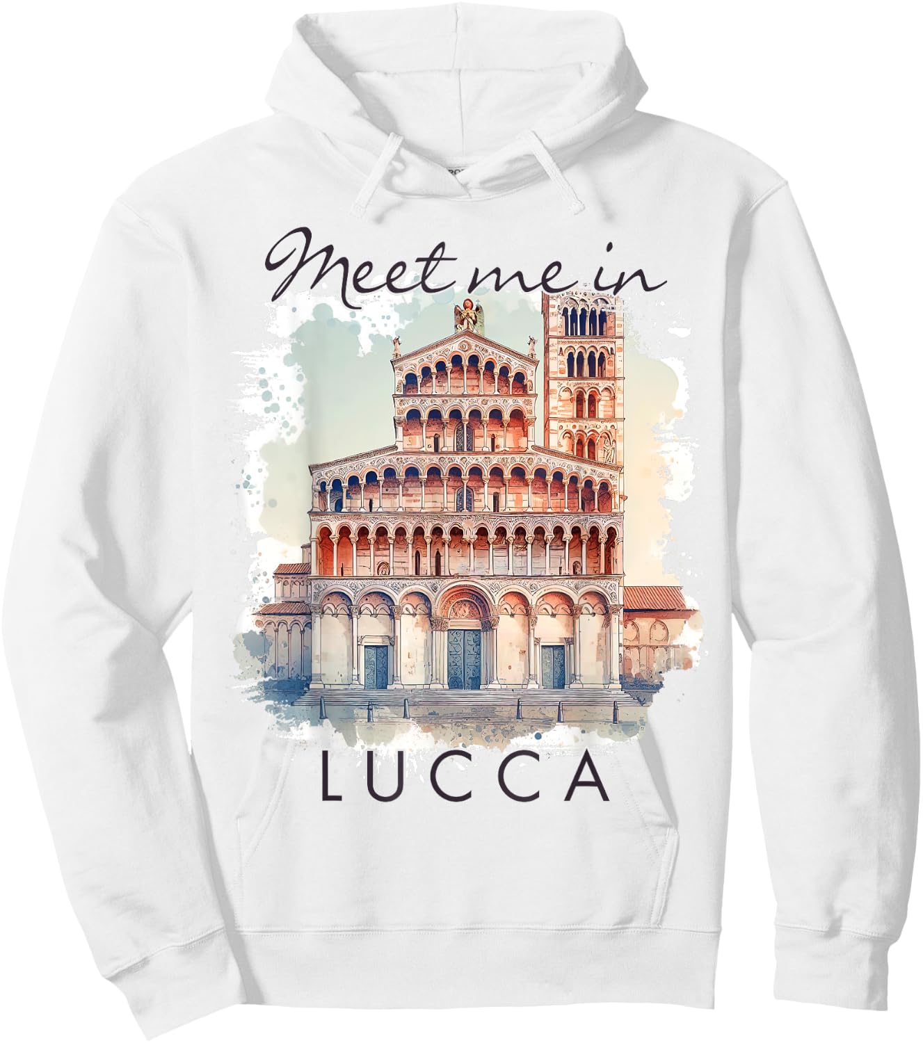 Lucca Italy Traveling Lover Trip Adventure Meet Me In Lucca Hoodie - Hoodie | White