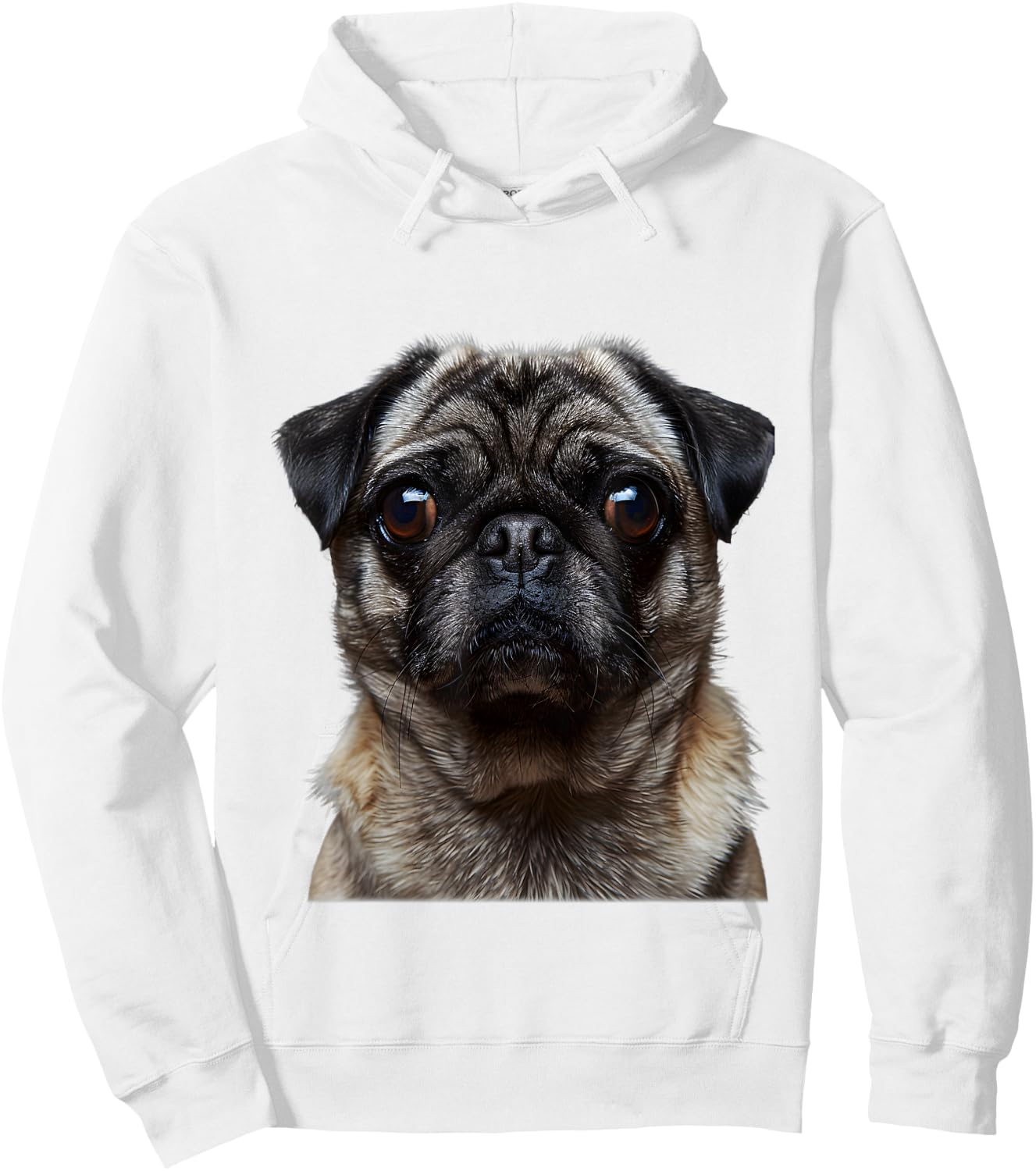 Cool Pug Face I Dog Pug Costume Hoodie - Hoodie | White