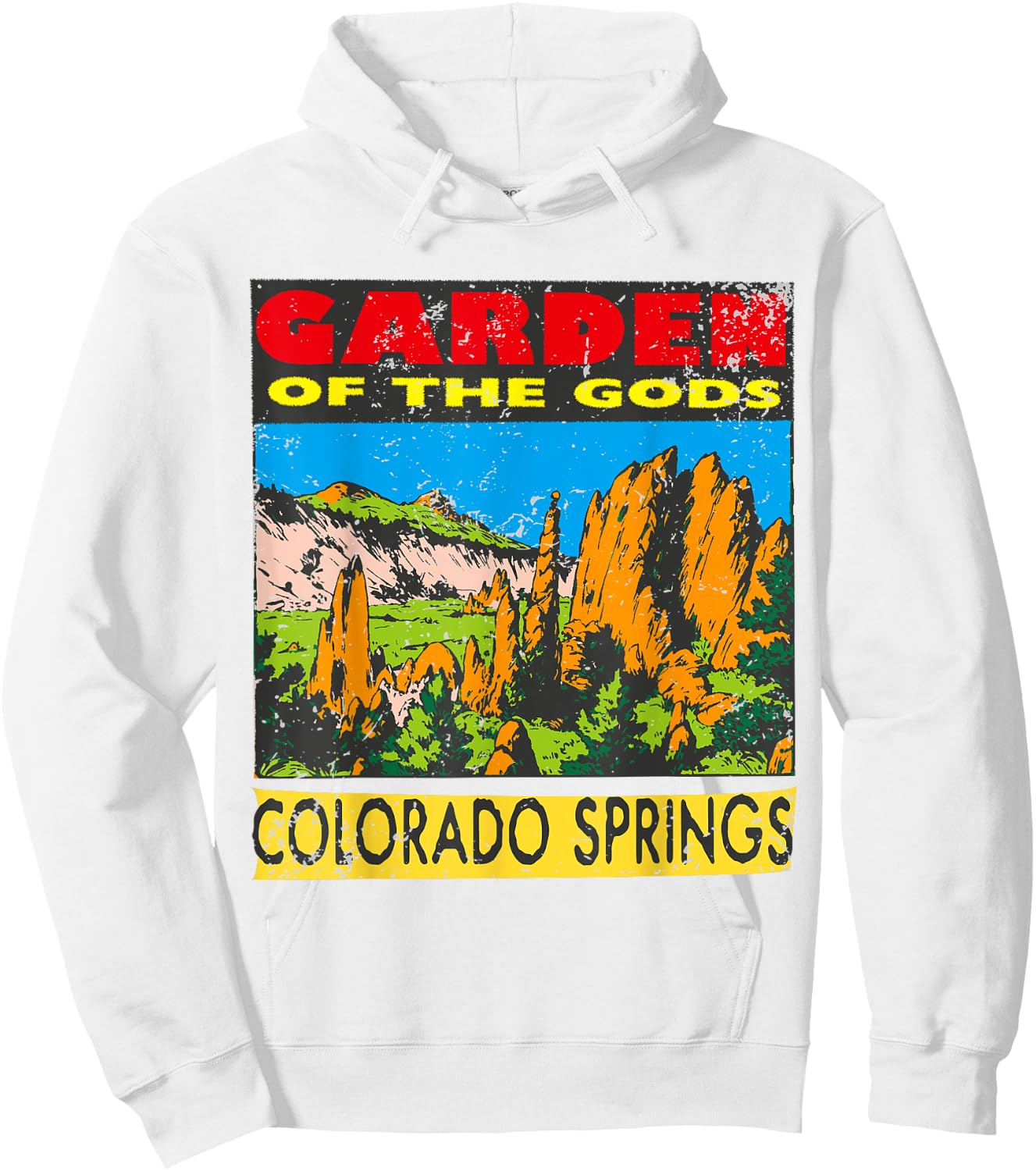 Garden of the Gods Colorado Springs Hoodie - Hoodie | White