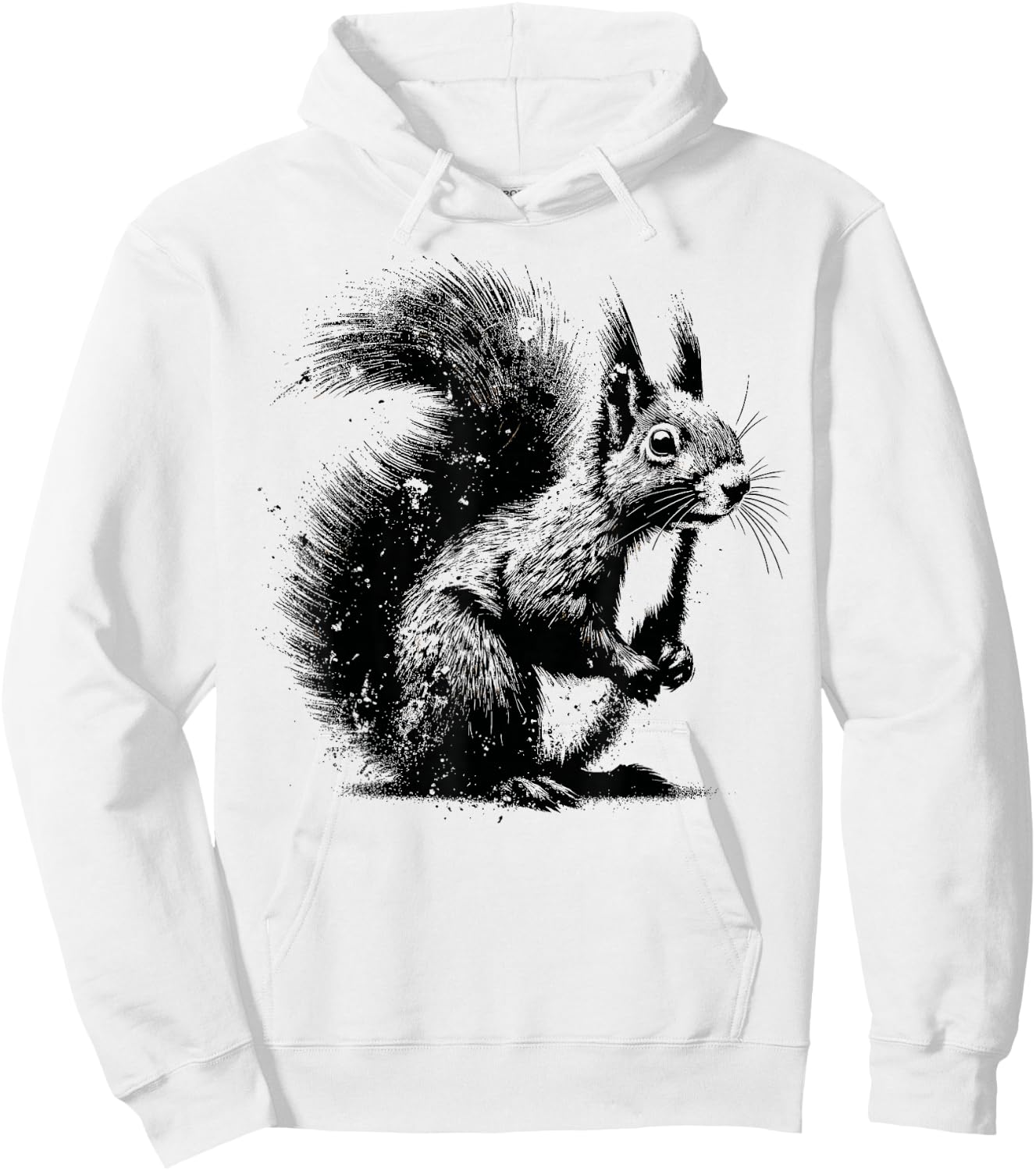Edgy Grunge Aesthetic Squirrel Lover Shirt Edgy Squirrel Hoodie - Hoodie | White