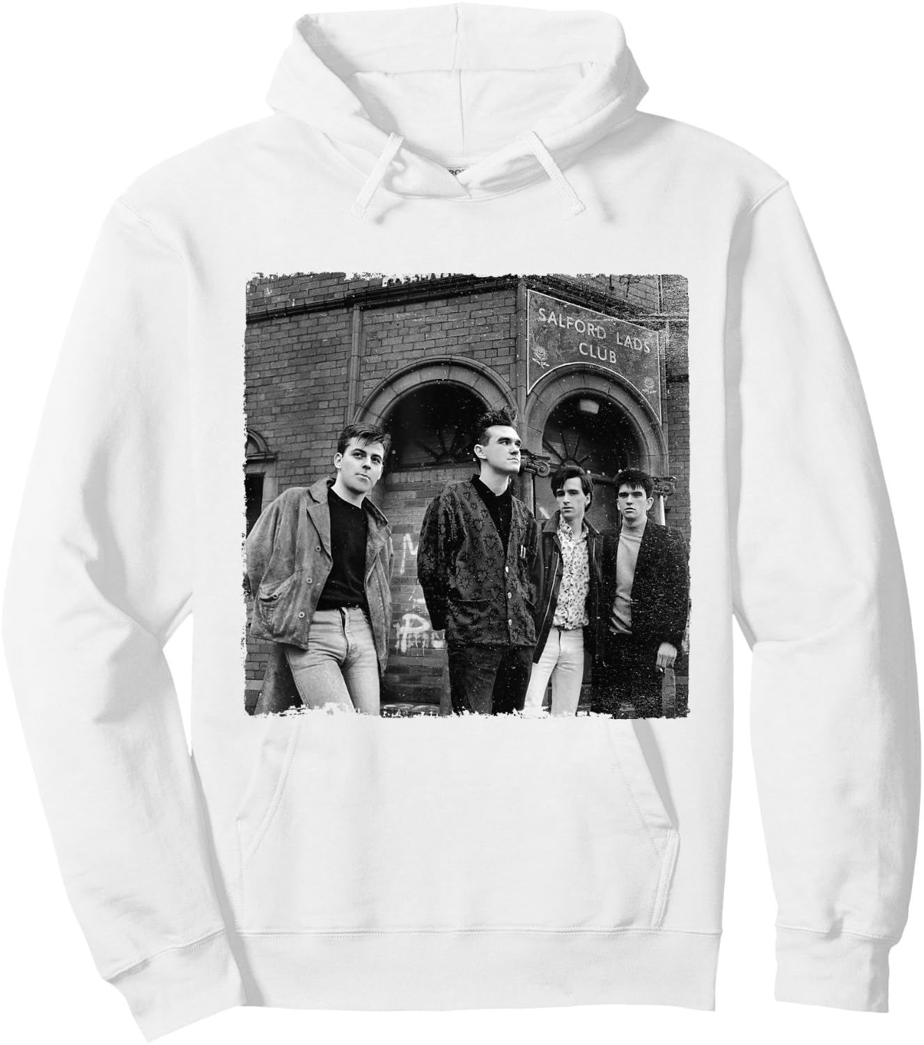 Salford Lads Club The Smiths Band Shot by Stephen Wright Hoodie - Hoodie | White