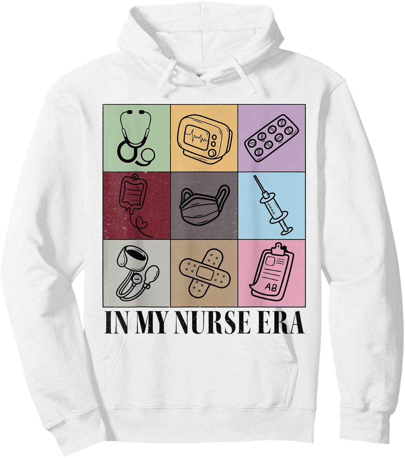Nurse Shirts In My Nurse Era Shirt Women Nursing School Hoodie - Hoodie | White