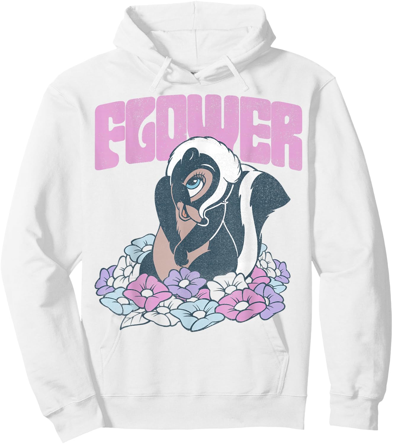 Disney Bambi Flower In The Flowers Portrait Hoodie - Hoodie | White