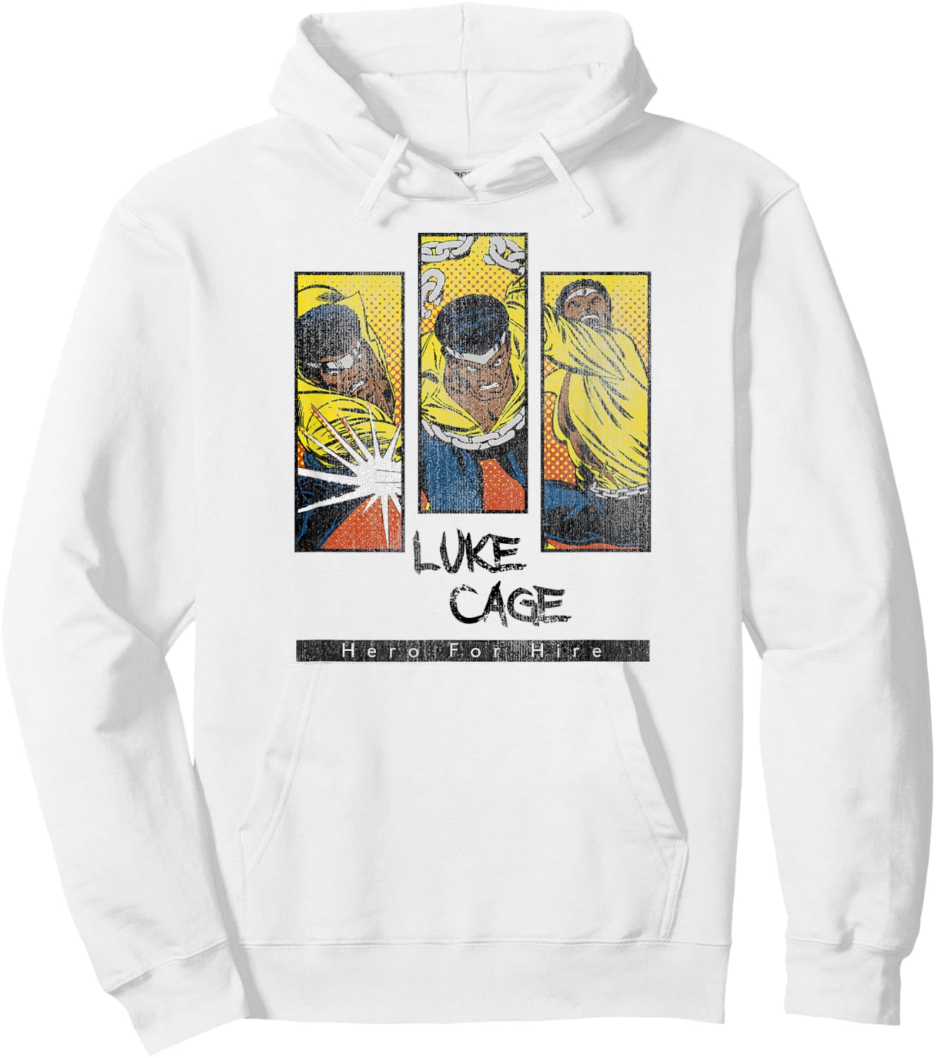 Marvel Luke Cage Heroes for Hire Comic Panels Hoodie - Hoodie | White