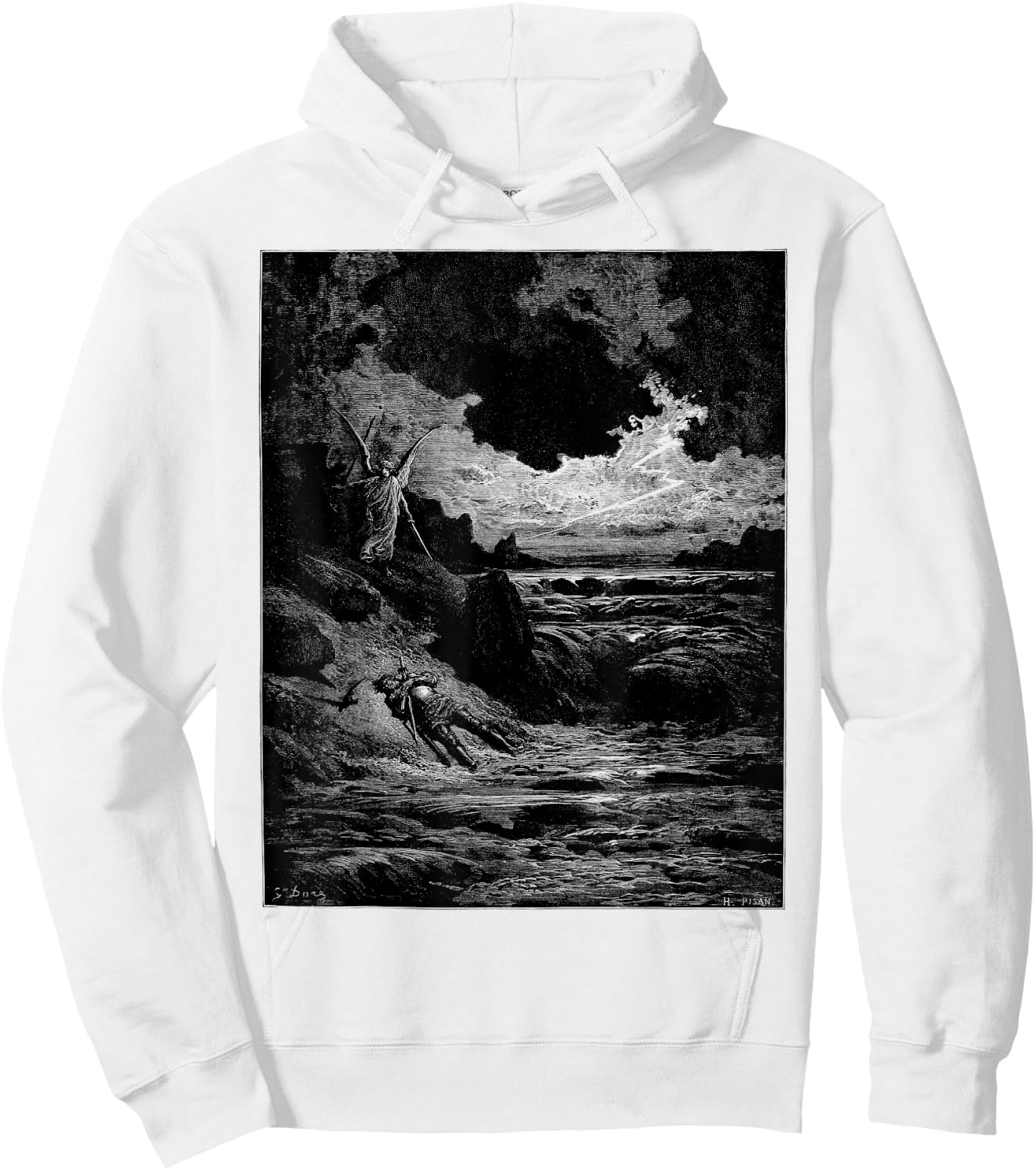 Gustave Dore Illustrations Dante Alighieri Divine Comedy Hoodie - Hoodie | White