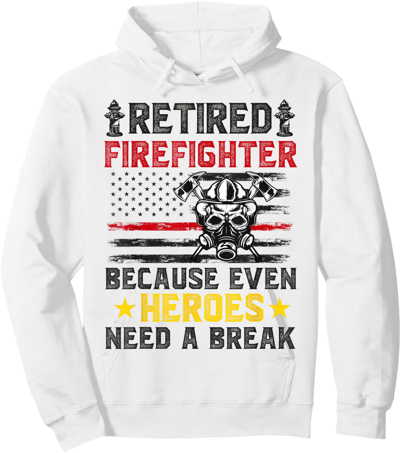 Retiring Firefighter for Retired Fireman Funny Retirement Hoodie - Hoodie | White