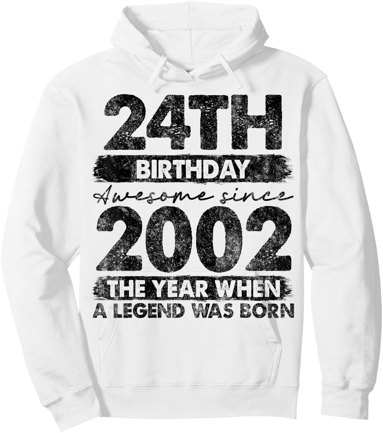 24 Year Old Gifts Vintage 2002 Limited Edition 24th Birthday Hoodie - Hoodie | White