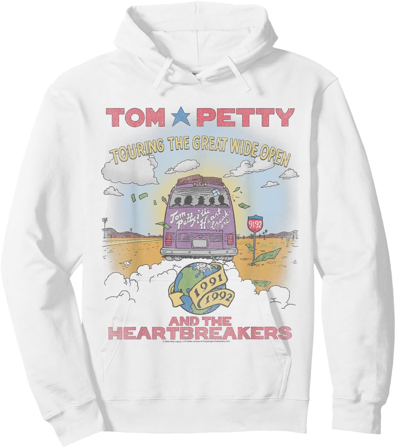 Tom Petty The Great Wide Open Hoodie - Hoodie | White