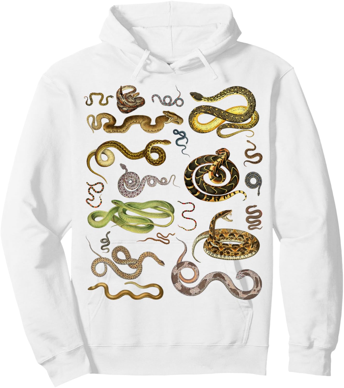 Types Of Snakes Educational Herpetologist Kids Boys Girls Hoodie - Hoodie | White